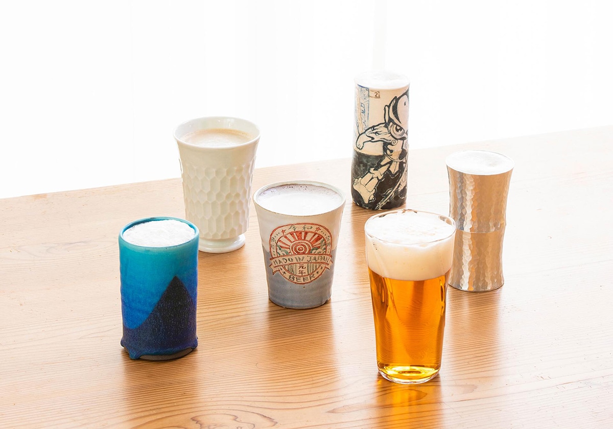 様々な素材で作られたビールグラス