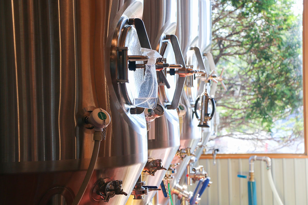 ヤッホーブルーイング御代田醸造所のビールタンク