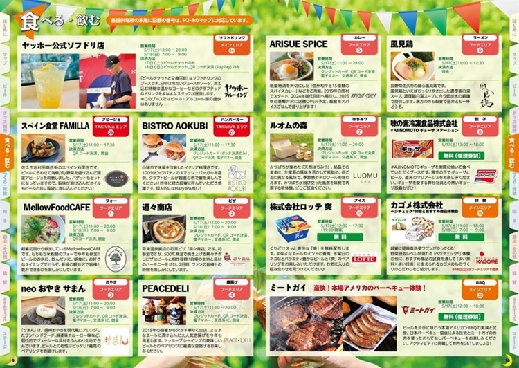 超宴2025のフード出店情報