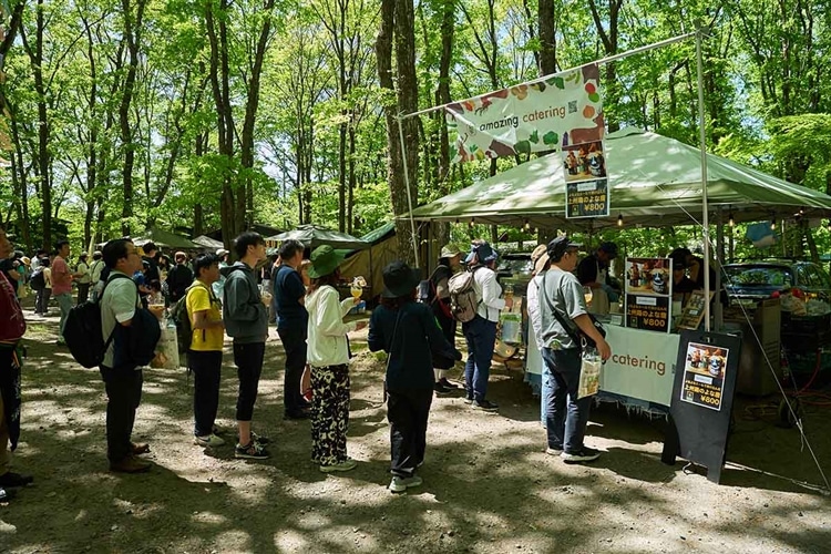 「よなよなエールの超宴2024 in 新緑の北軽井沢」のフードブースの写真