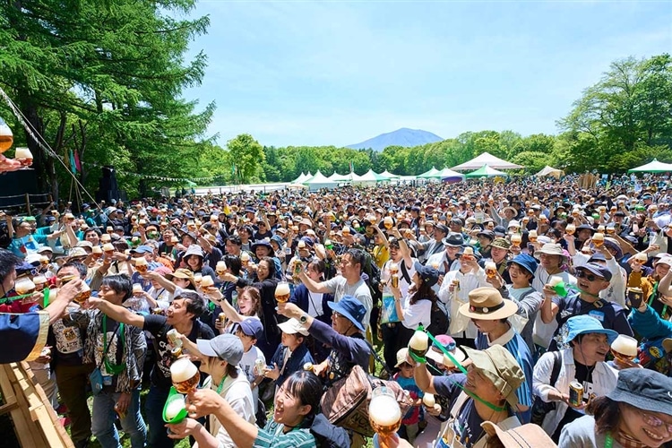 「よなよなエールの超宴2024 in 新緑の北軽井沢」の開会式の様子