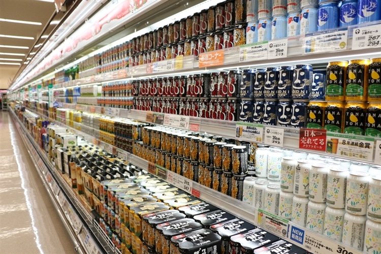 ツルヤ軽井沢店のクラフトビール売り場