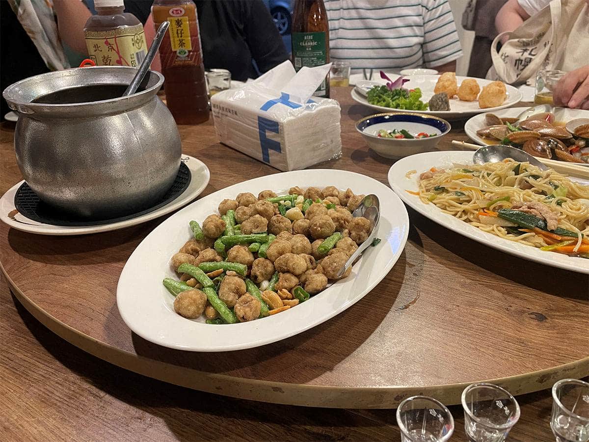 台湾での食事の写真