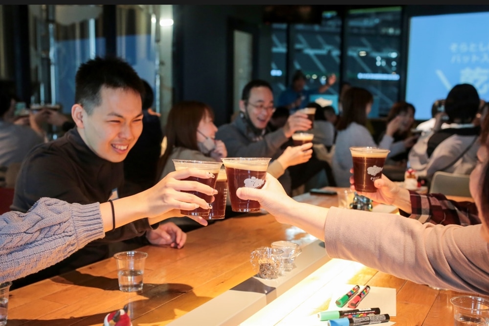 バットビールプロジェクト 先行開栓イベントの様子