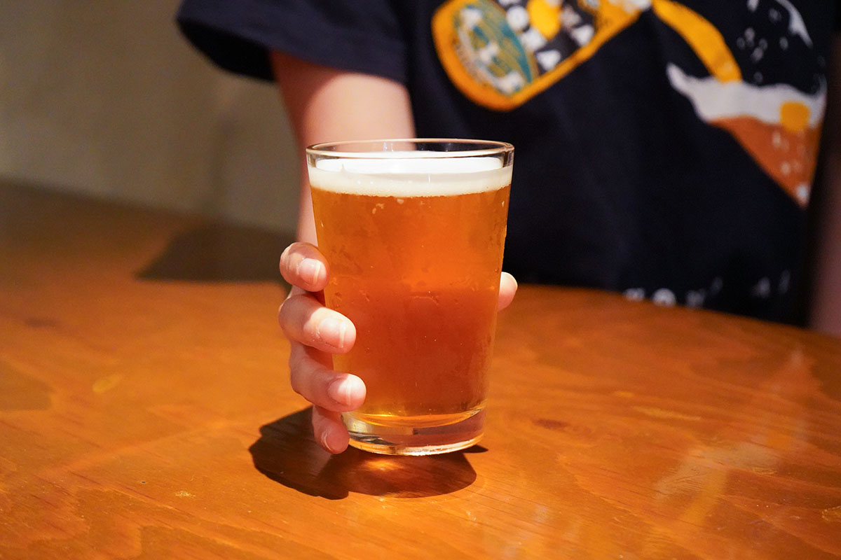 のぼりべつ地ビール鬼伝説「金鬼ペールエール」の写真