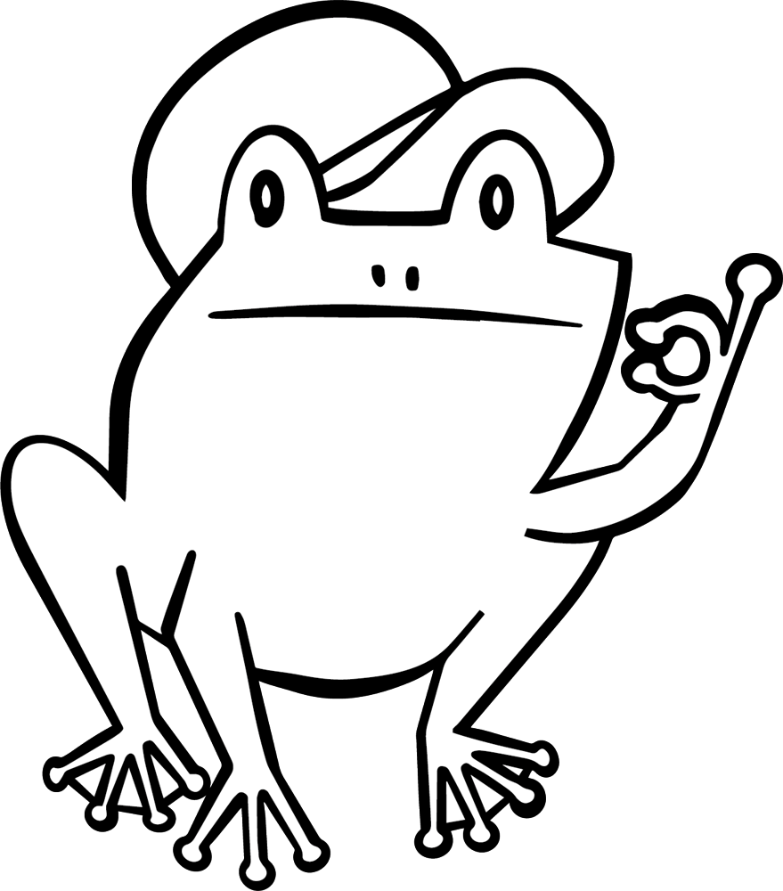 飛び跳ねるカえるくん