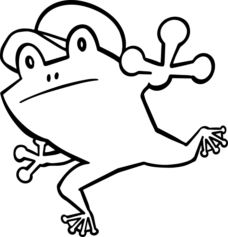 飛び跳ねるカえるくん