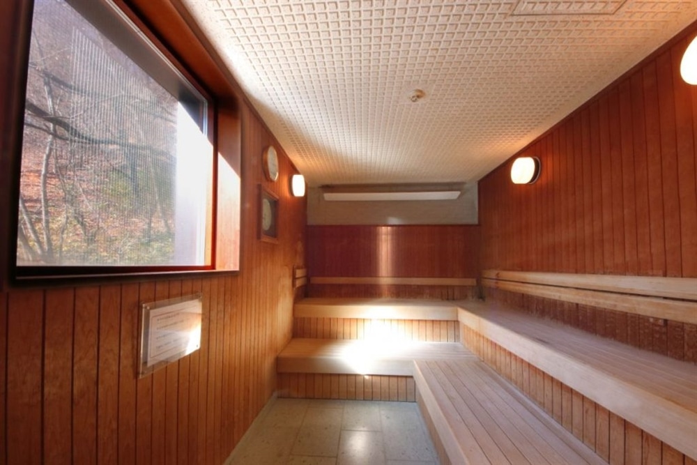 軽井沢　星野温泉トンボの湯のサウナ室