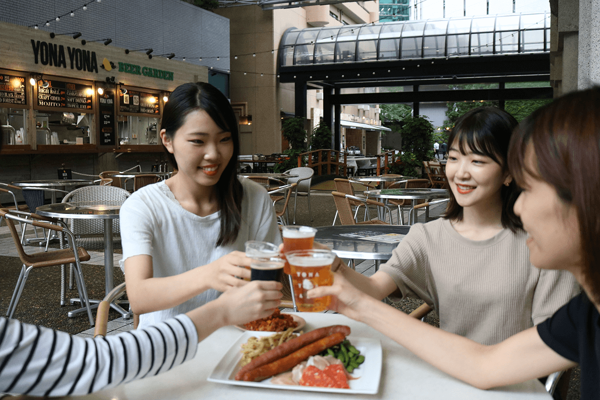 【夏だ!都会のオアシスだ!】YONA YONA BEER GARDEN in ARK Hillsで暑い夏を乗り切ろう!