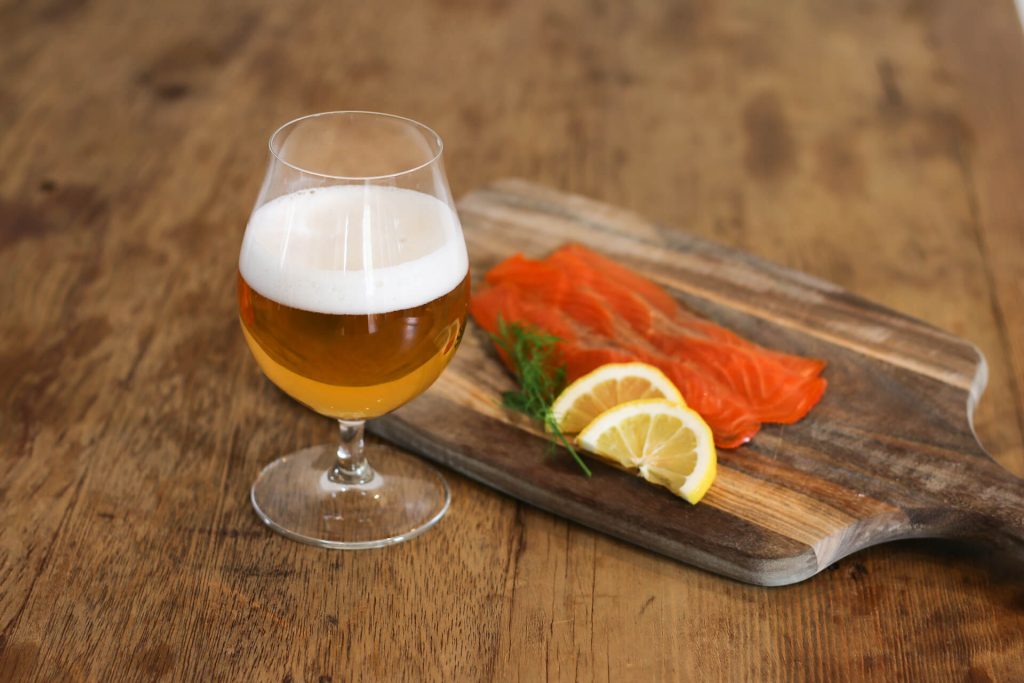 淡色ビールにはカルパッチョ