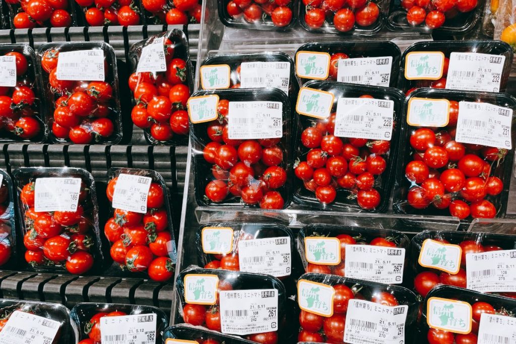 デリシアオリジナルブランド、信州育ちのトマト売り場